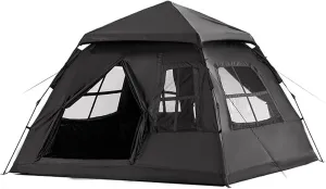 Camping Tent, Family Tents for Camping, Cabin Tent, Instant Setup, Weatherproof, Portable, for Hiking, Outdoor Adventures