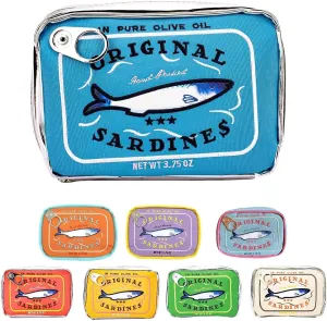 Canned Sardines Makeup Bag, Canned Sardines Style Toiletry Bag Cute Travel Bag Creative Cute Makeup Bag Aesthetic Toiletry Bag for Women
