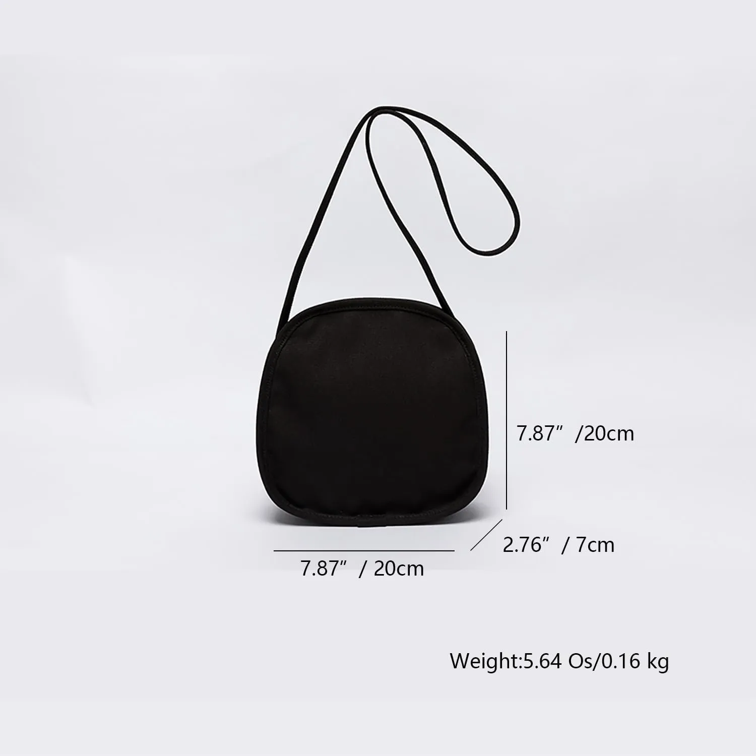 Canvas Small Round Bag—Unique Round Design Women's Crossbody Bags for Fashion and Large Capacity