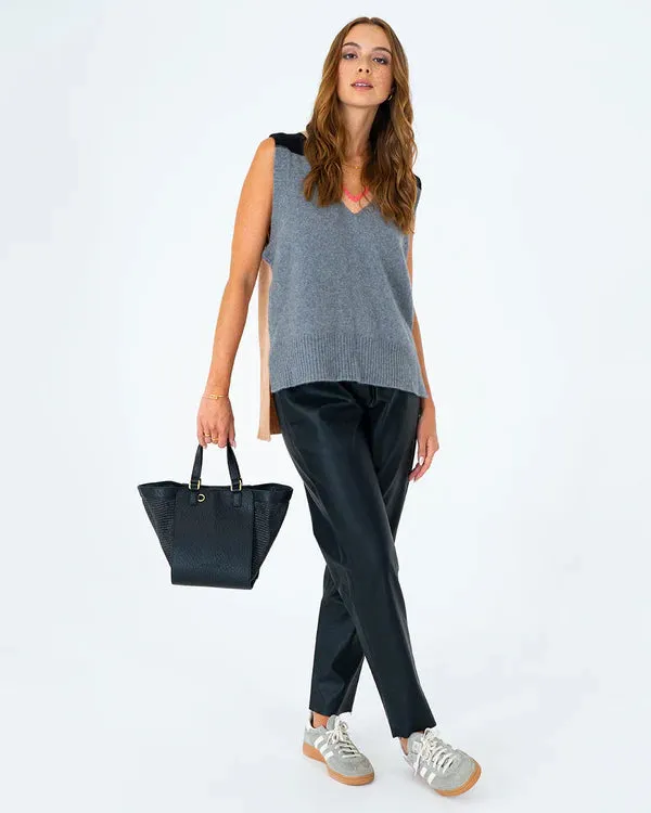 CARNEGIE TOTE | Black Weave