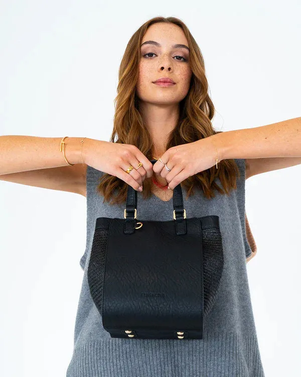 CARNEGIE TOTE | Black Weave