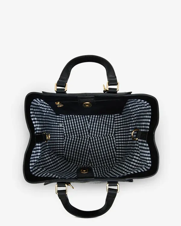 CARNEGIE TOTE | Black Weave