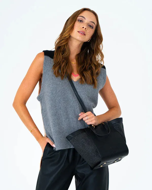 CARNEGIE TOTE | Black Weave