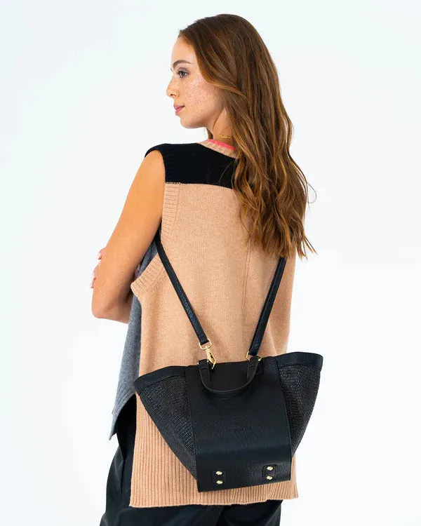 CARNEGIE TOTE | Black Weave