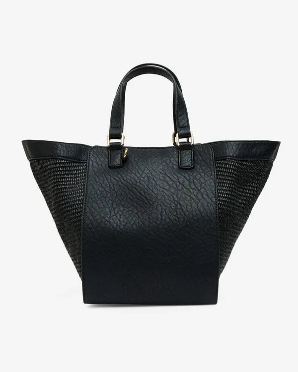 CARNEGIE TOTE | Black Weave