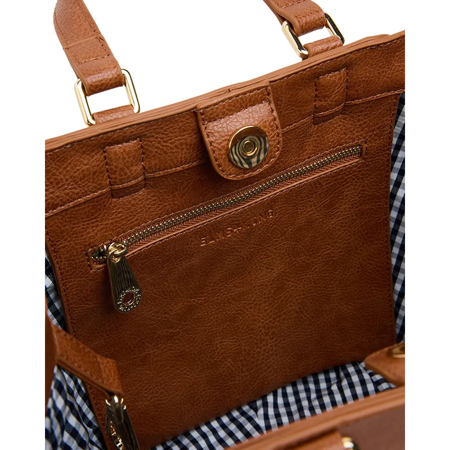 CARNEGIE TOTE - TAN WEAVE