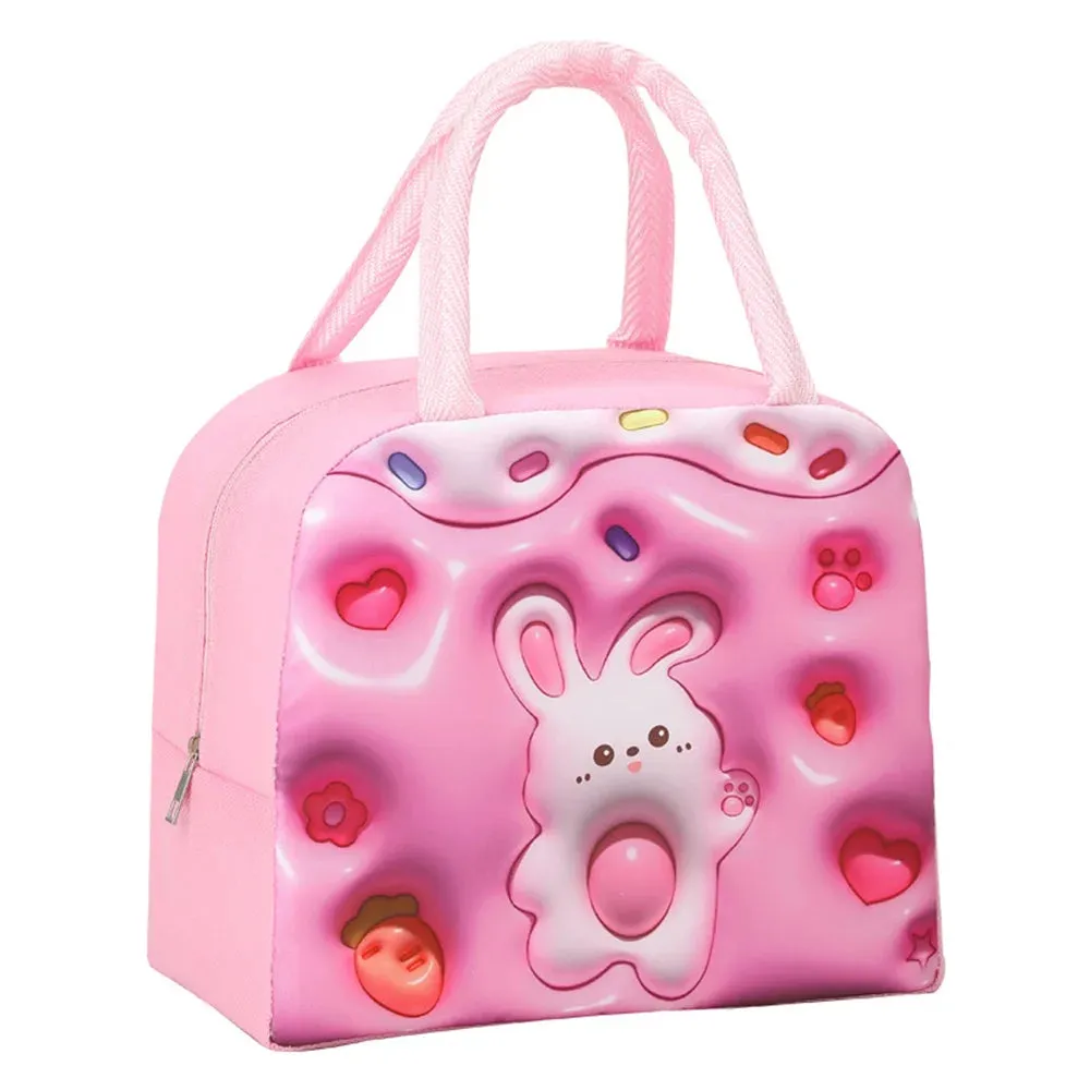 Cartoon Bento Bag – 3D Three-Dimensional Pattern Lunch Box
