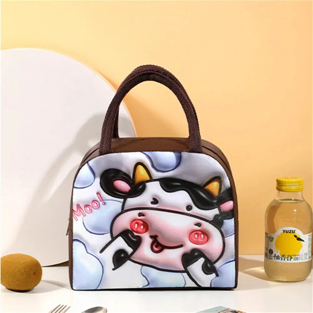 Cartoon Bento Bag – 3D Three-Dimensional Pattern Lunch Box