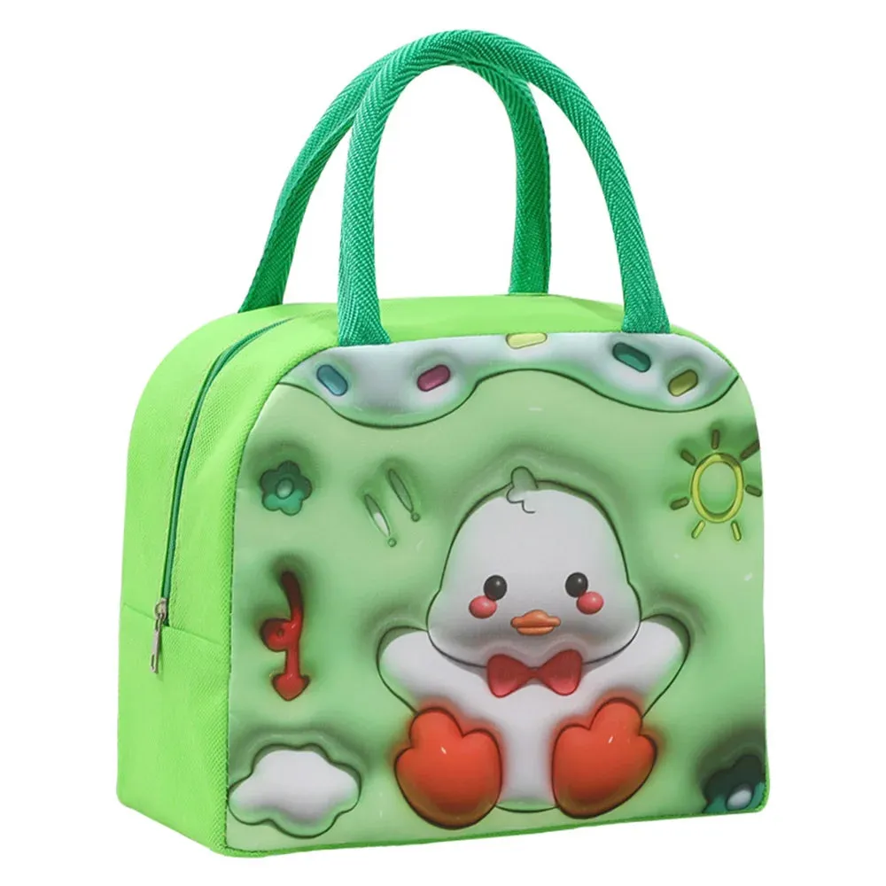 Cartoon Bento Bag – 3D Three-Dimensional Pattern Lunch Box