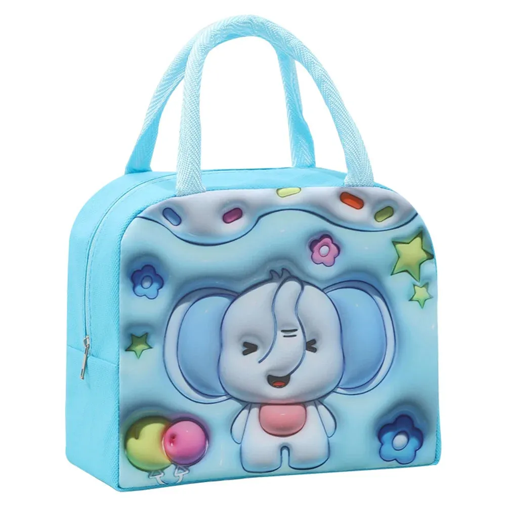 Cartoon Bento Bag – 3D Three-Dimensional Pattern Lunch Box