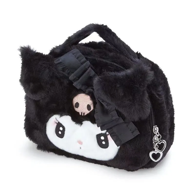 Cartoon Clow Melody Plush Doll Wash Cosmetic Bags