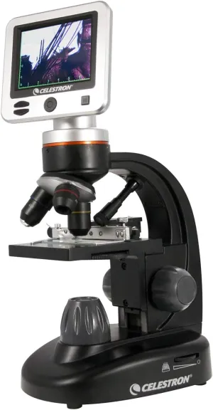 Celestron 44341 Professional 5MP LCD Digital Microscope II, 4x-1600x Magnification, Black/Silver