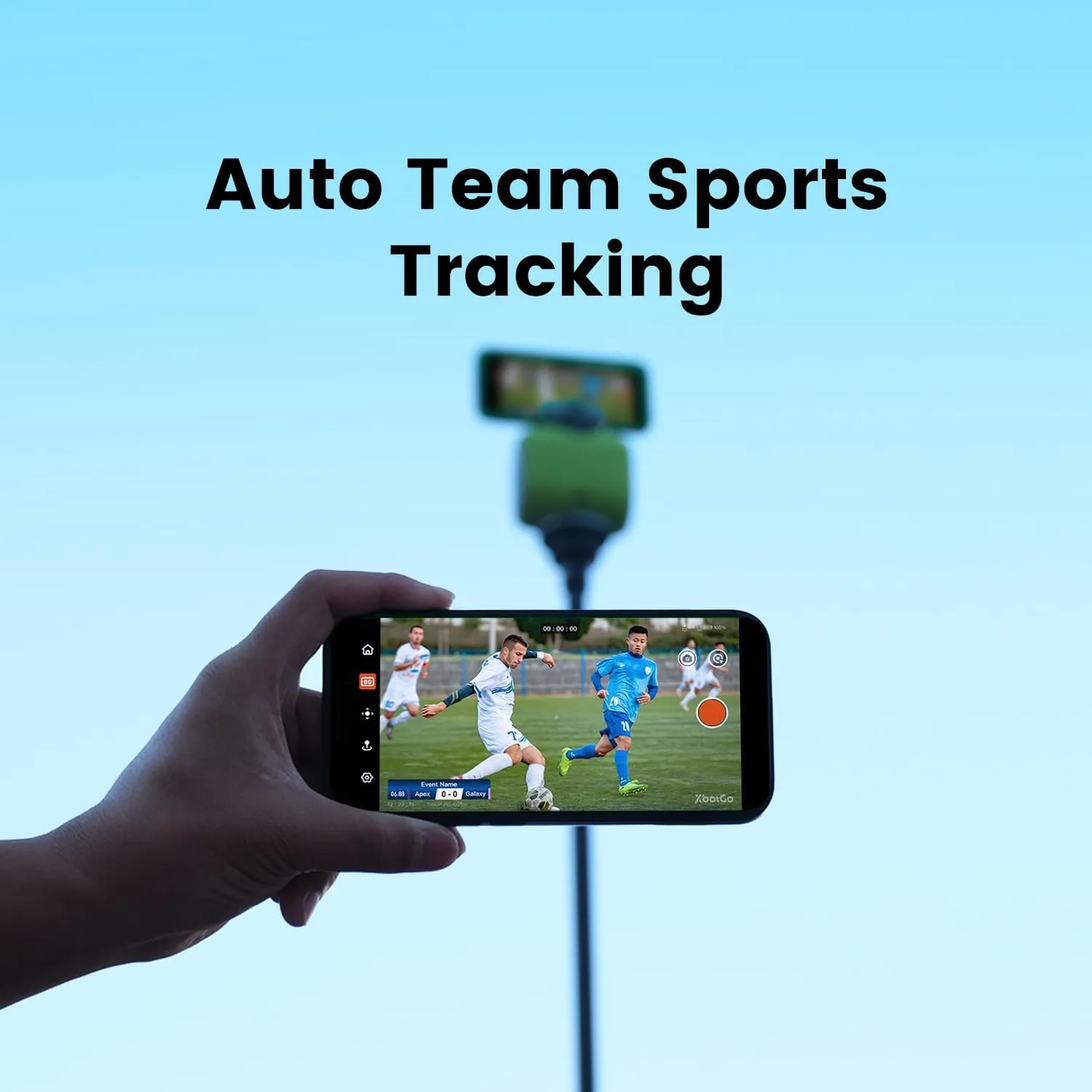 Chameleon AI Auto Sports Action Camera - 4K 60FPS Soccer Camera and Basketball Tracking Camera for Team Sports, Live Streaming, No Subscription, Works with iOS & Android (Lemon Green)