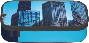 Chicago Reflect print Makeup Bag Cosmetic Bag Large Capacity Pencil Case Pouch Organizer Portable Bag