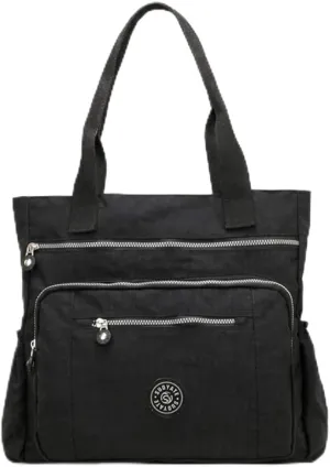 Chikencall Shoulder Bag for Women Waterproof Shoulder Bag Washed Nylon Casual Travel Purses