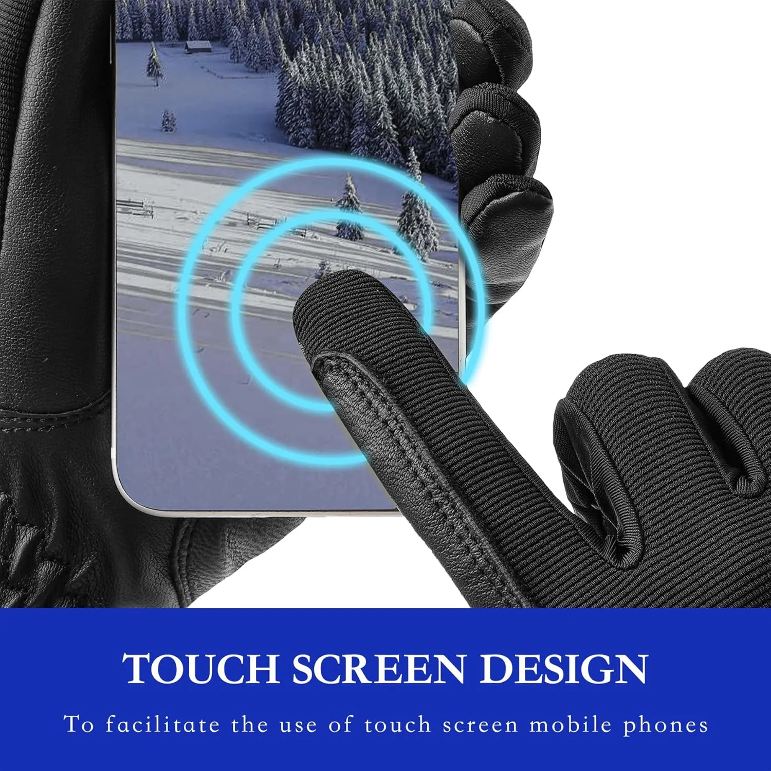 ChinFun Horse Riding Gloves Equestrian Women 100% Leather Winter Horseback Riding Gloves
