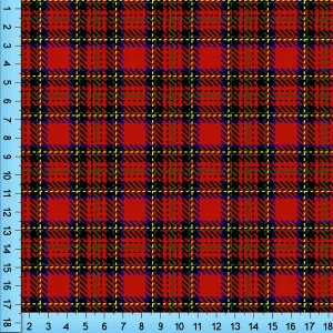 Christmas Lumberjack Plaid Fabric, Red and Black Tartan Design Printed By The Yard