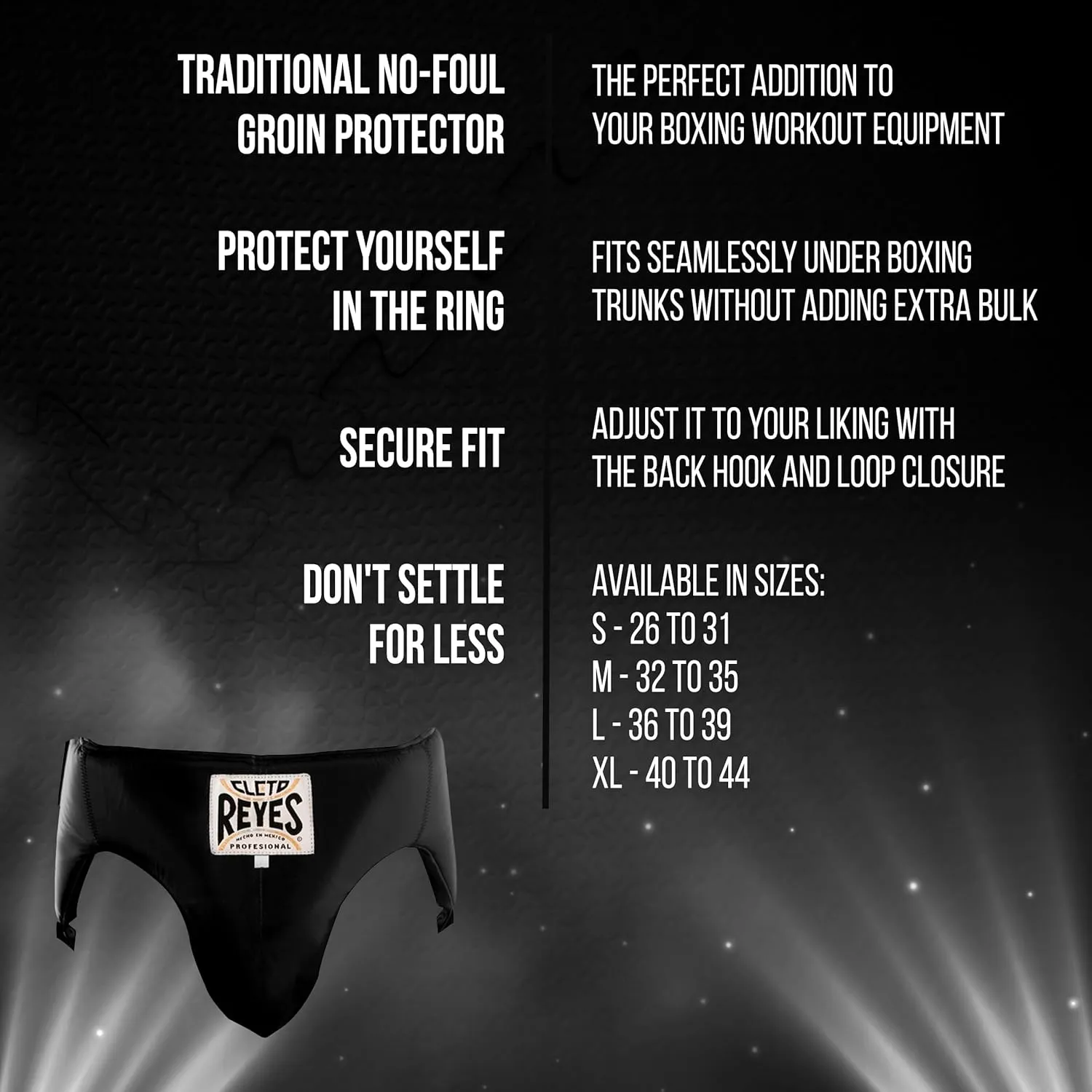 Cleto Reyes Traditional No Foul Groin Protector, Boxing Training Equipment, Protective Gear for Men