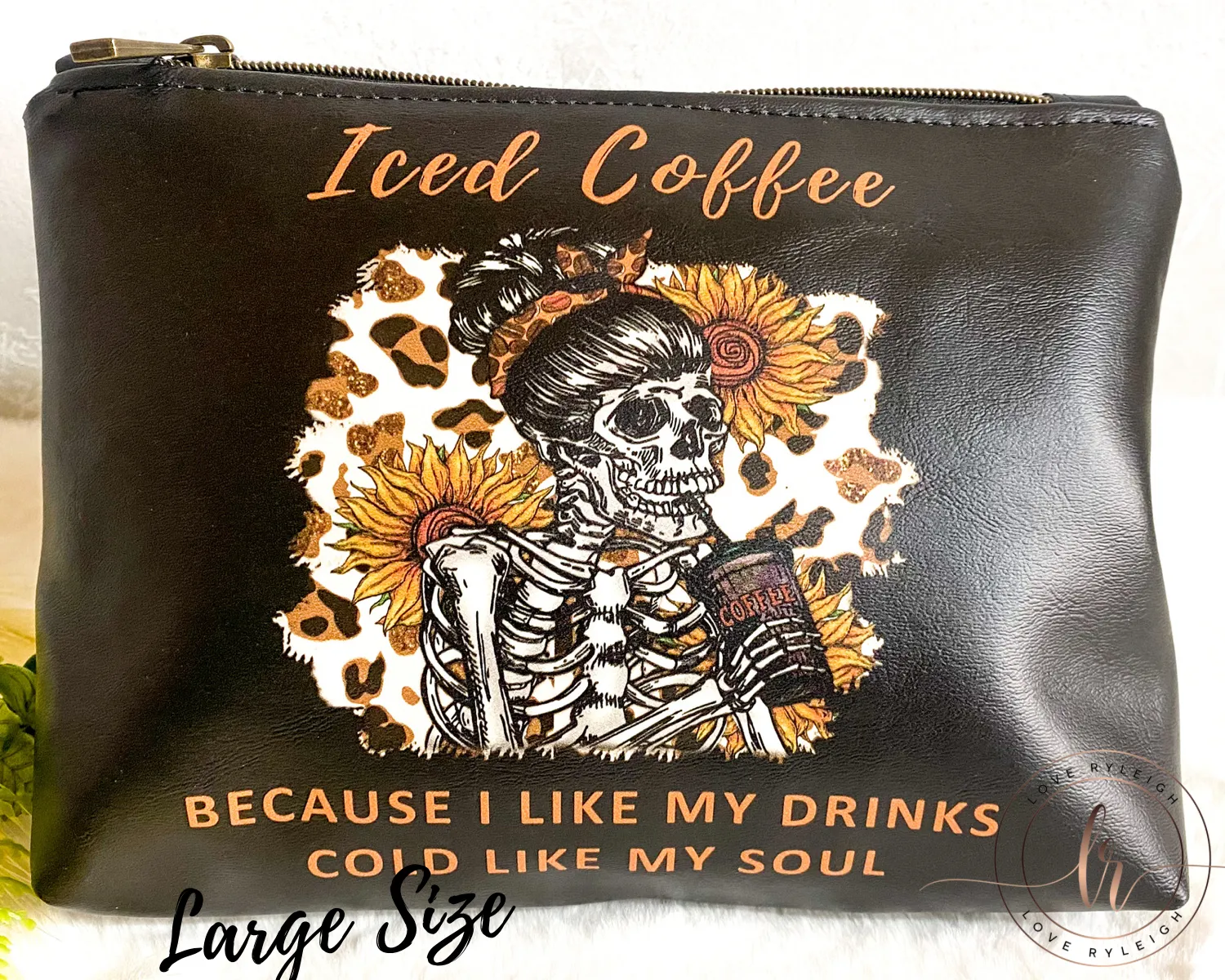 Coffee Cold Soul Cosmetic/Whatever Pouch