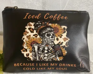Coffee Cold Soul Cosmetic/Whatever Pouch