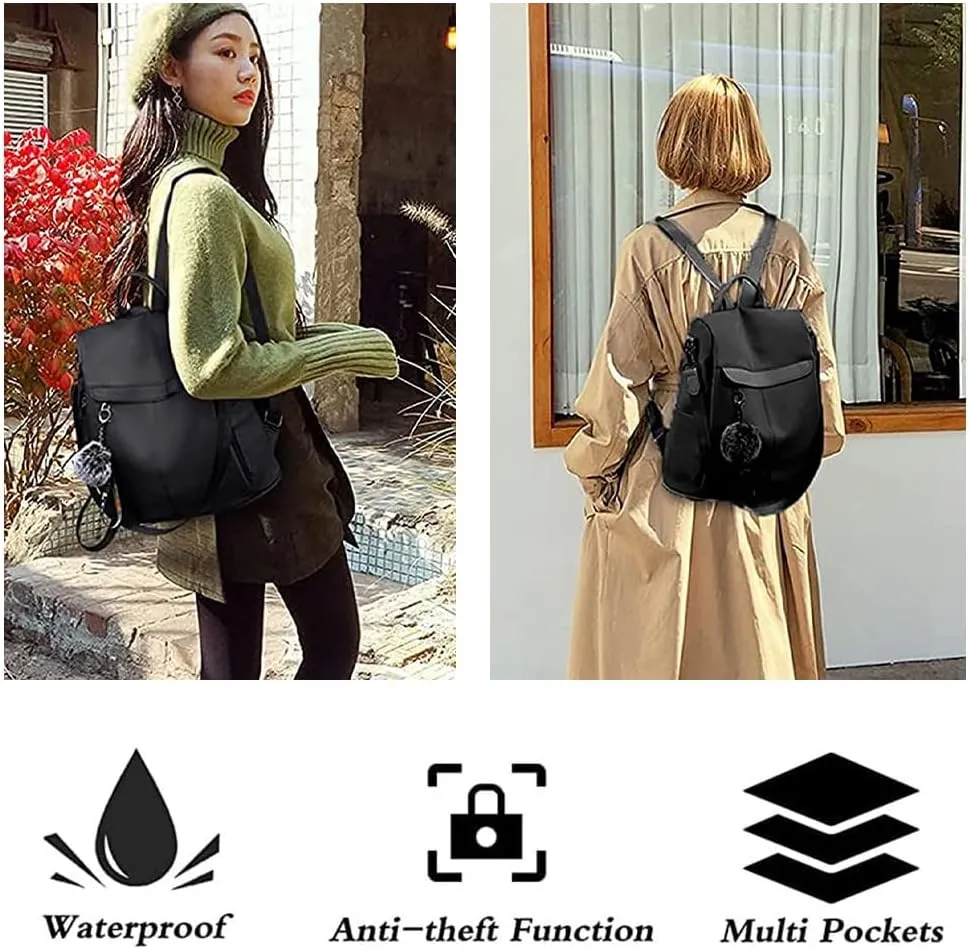 COFIHOME Backpack Purse for Women Large Anti-theft bag Waterproof Fashion Ladies Lightweight Shoulder Bags Nylon Backpack Stylish Large Capacity Travel Bag