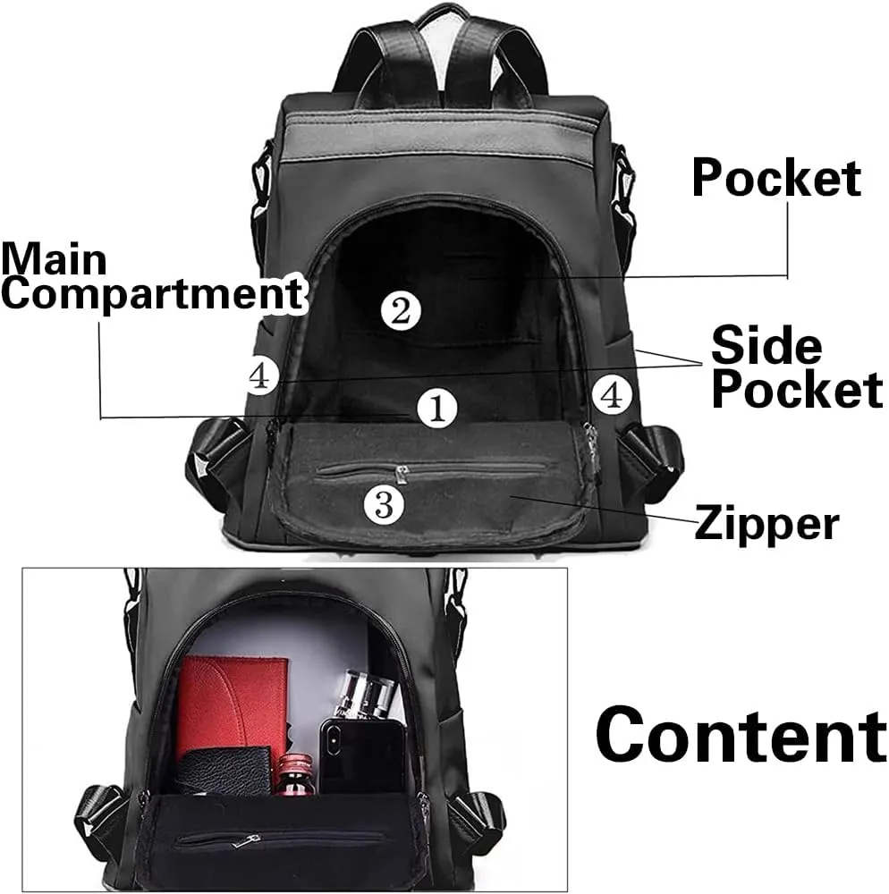 COFIHOME Backpack Purse for Women Large Anti-theft bag Waterproof Fashion Ladies Lightweight Shoulder Bags Nylon Backpack Stylish Large Capacity Travel Bag