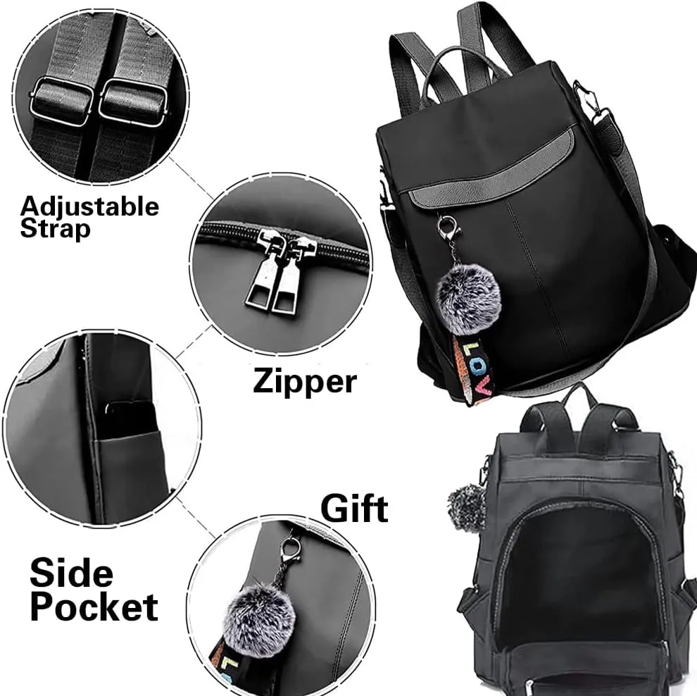 COFIHOME Backpack Purse for Women Large Anti-theft bag Waterproof Fashion Ladies Lightweight Shoulder Bags Nylon Backpack Stylish Large Capacity Travel Bag