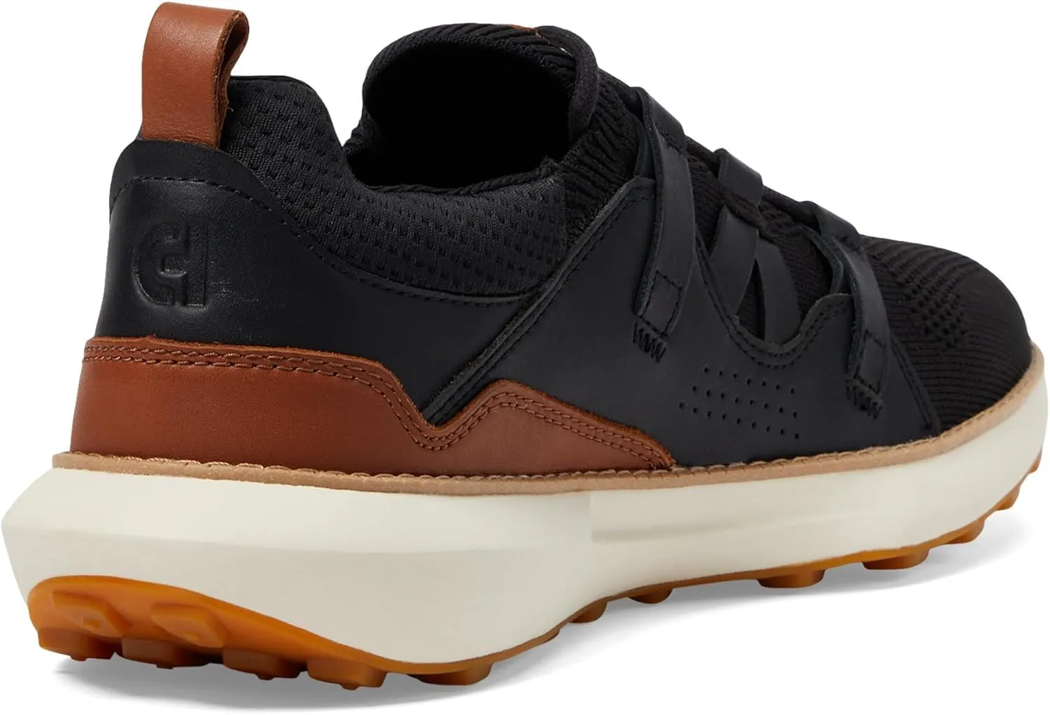 Cole Haan Men's Grand Motion Woven Stitch 2, Black/British Tan/Ivory, 9-M US