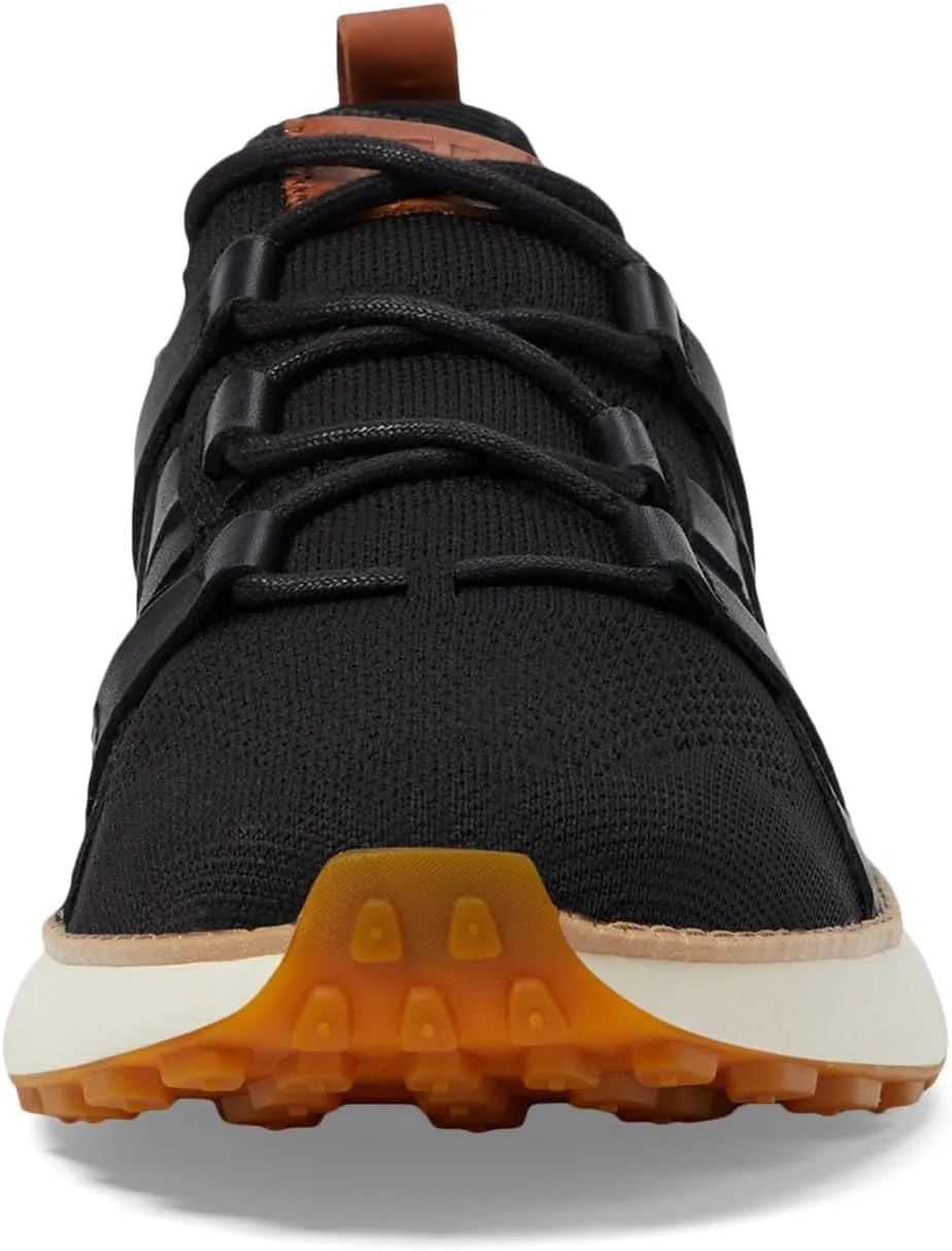 Cole Haan Men's Grand Motion Woven Stitch 2, Black/British Tan/Ivory, 9-M US