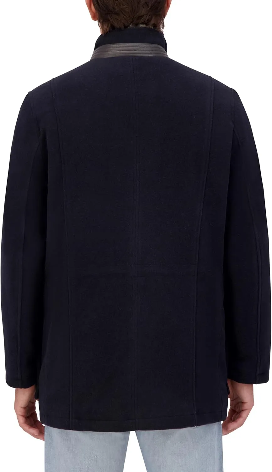 Cole Haan Men's Wool Plush Car Coat