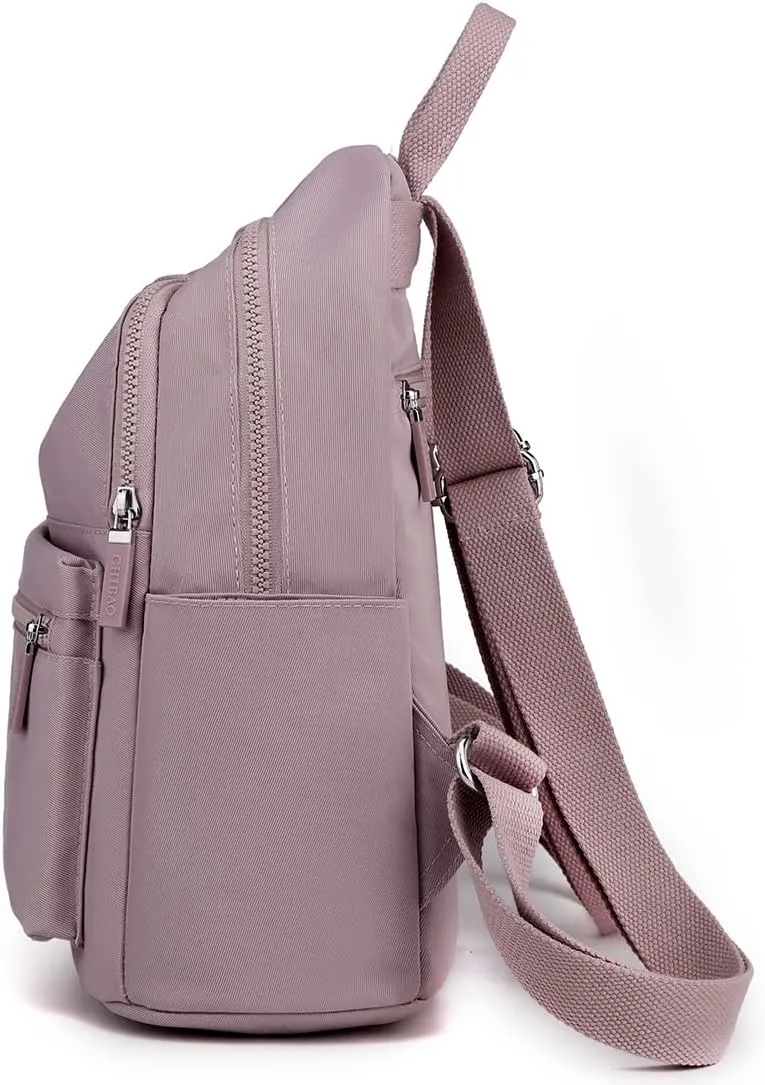 Collsants Small Backpack for Women - Mini Backpack Purse Nylon Day Pack (Pink)
