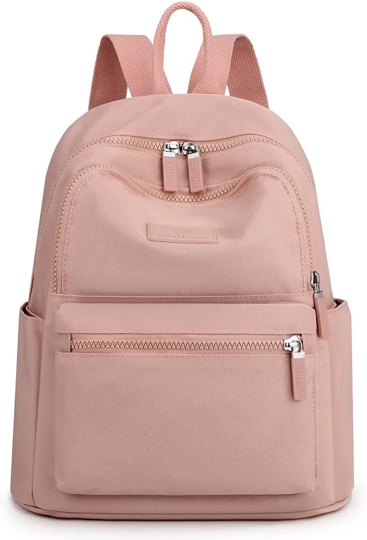 Collsants Small Backpack for Women - Mini Backpack Purse Nylon Day Pack (Pink)