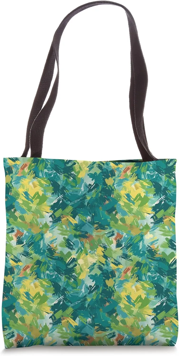 Colorful Impressionism Style Pattern Tote Bag