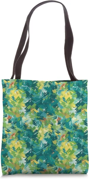 Colorful Impressionism Style Pattern Tote Bag