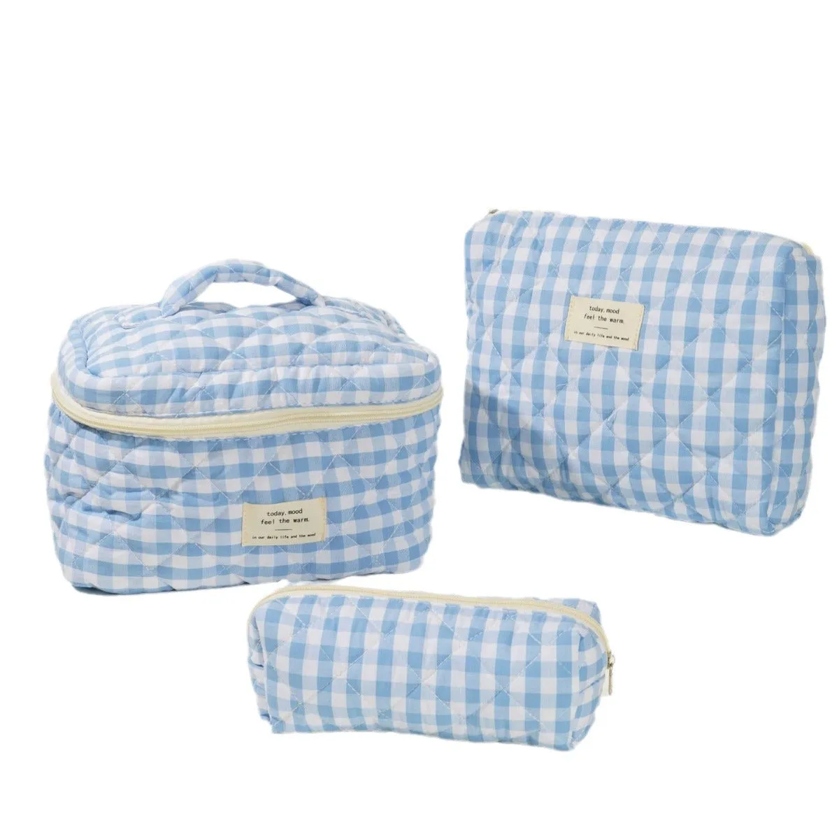 Colorful Plaid Large Capacity Make Up Bag DPB0119