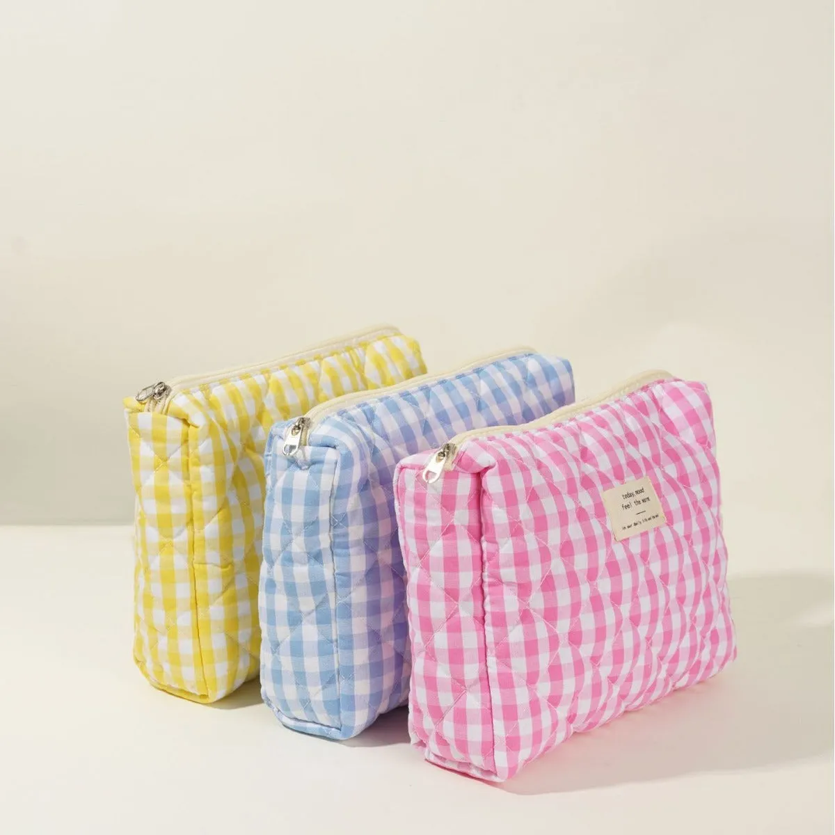 Colorful Plaid Large Capacity Make Up Bag DPB0119