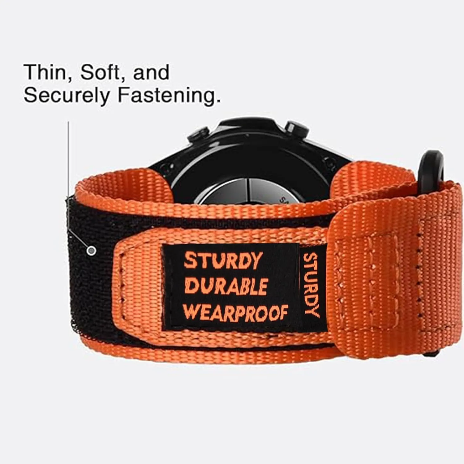 Compatible with Golf Buddy Aim W12 Band, Rugged Nylon Sports Strap with Woven Loop Design Compatible with Golf Buddy Aim W12 Watch
