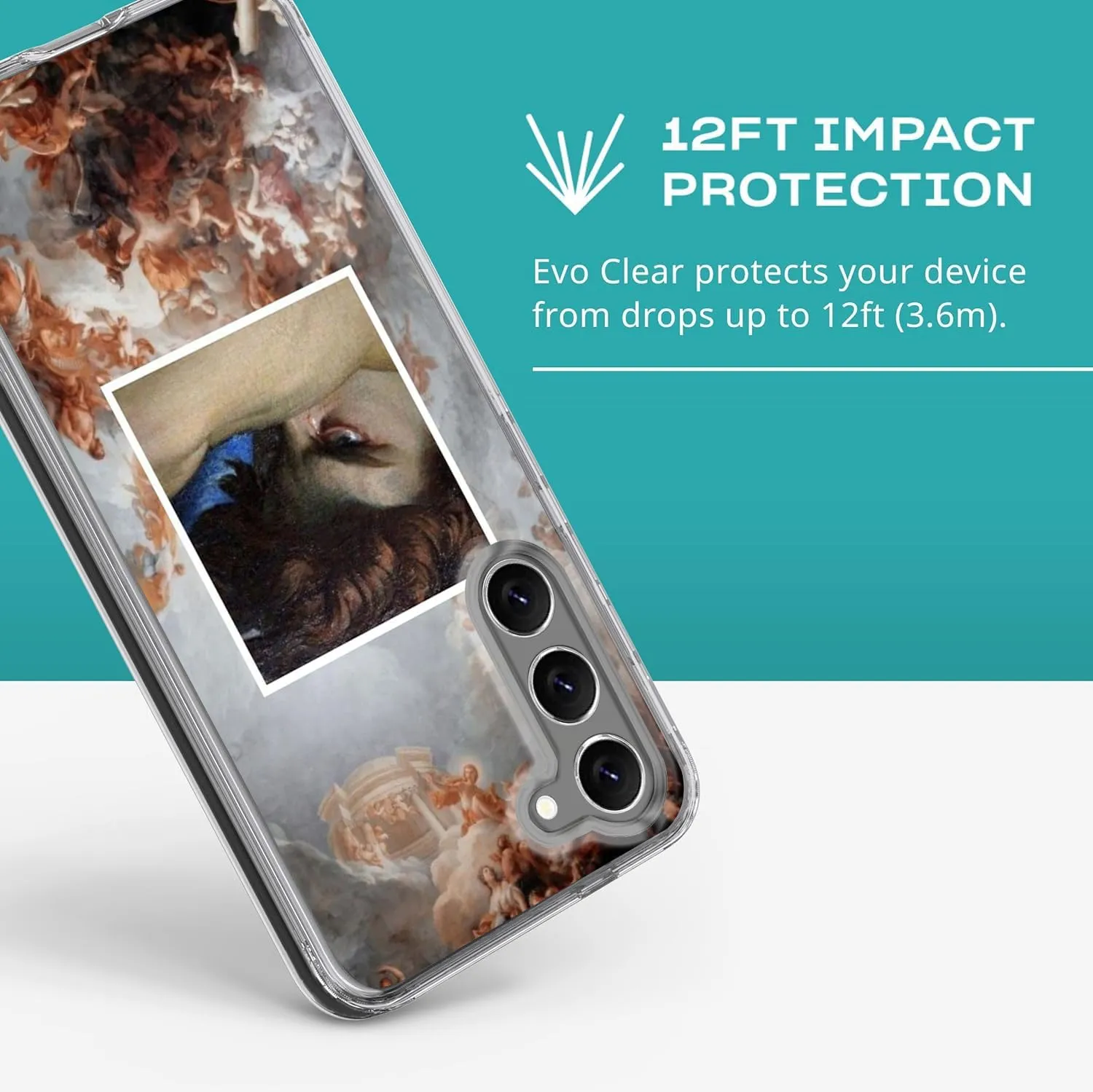 Compatible with Samsung Galaxy S24 Plus Case, Fallen Angel Lucifer Aesthetic Artsy Design Soft TPU Full Body Protection Cover Clear Case Gift for Women Men