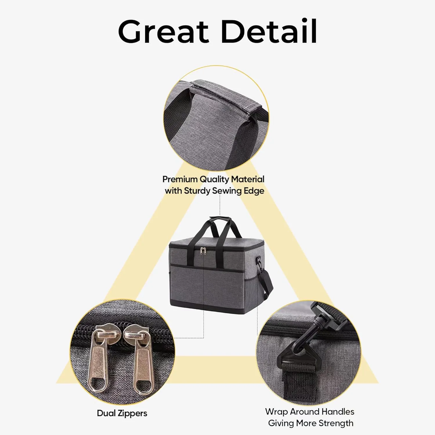 Cooler Bag Insulated Soft Cooler Large Collapsible Cooler Bag Lunch Coolers for Picnic, Beach, Work, Trip