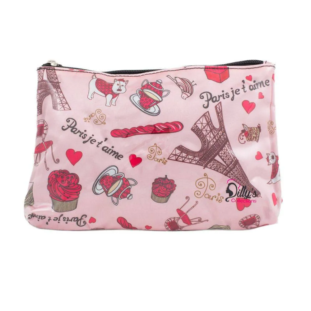 Cosmetic Bag - Medium - Paris Je'Taime Print