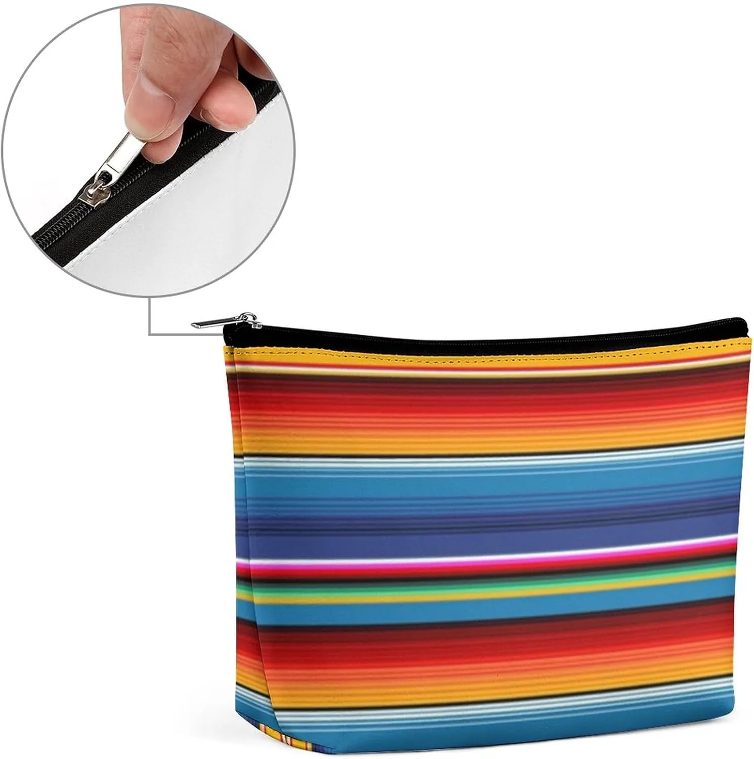 Cosmetic Bag, Travel Portable Makeup Bag for Purse Pouch Beauty Zipper Organizer Toiletry Bag for Women
