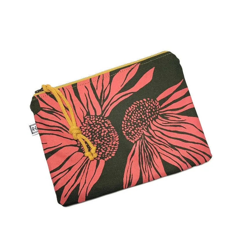 Cosmetic Pouch - Coneflower // Floral Pouch