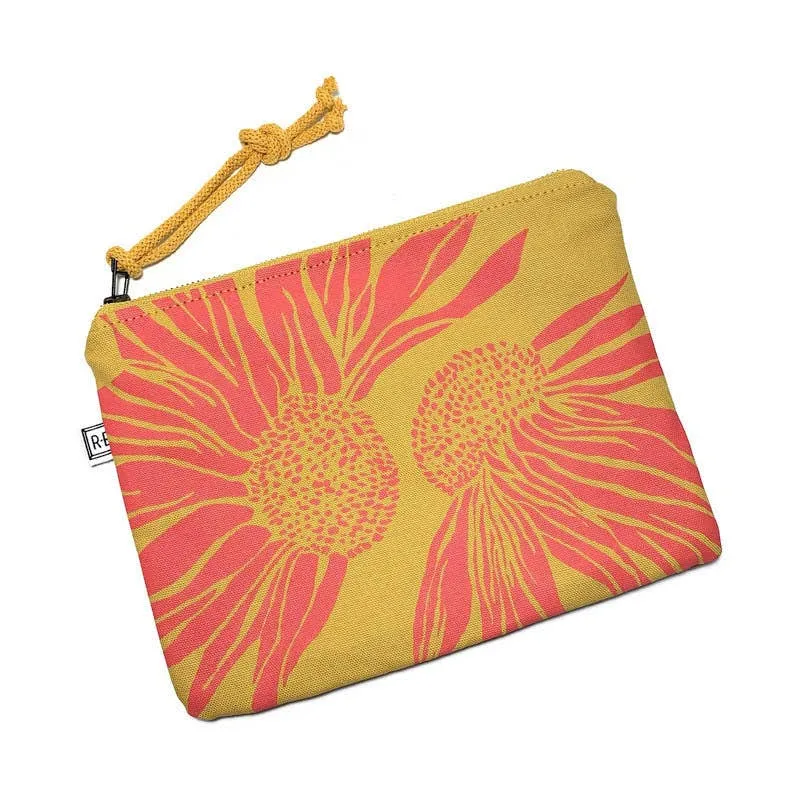 Cosmetic Pouch - Coneflower // Floral Pouch
