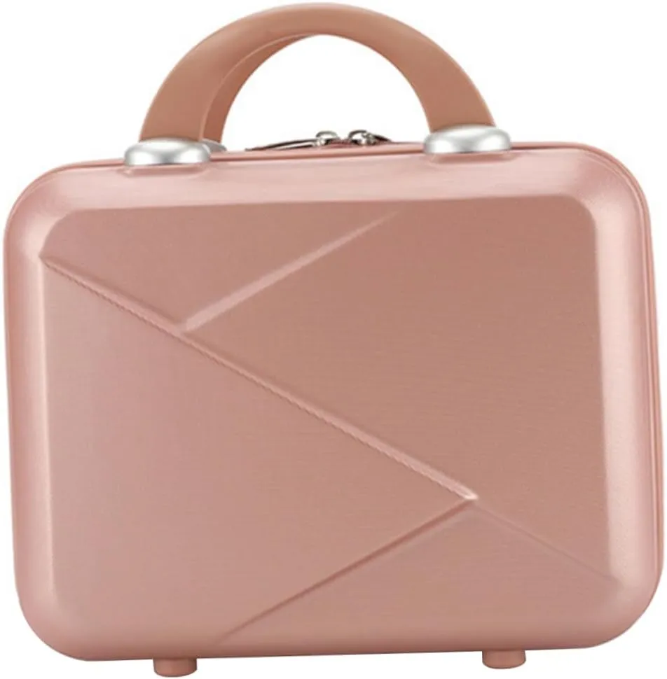 Cosmetic Suitcase Storage Women's Toiletry Bag Makeup Travel Case 14'' Portable Suitcase Women Cosmetic Bag