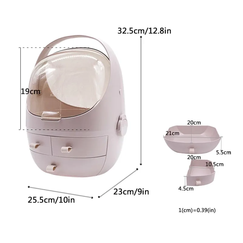 Cosmetics storage box waterproof