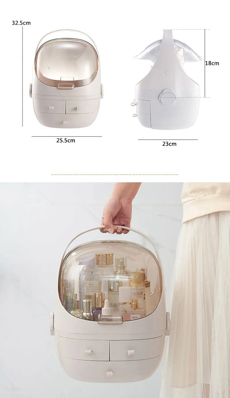 Cosmetics storage box waterproof