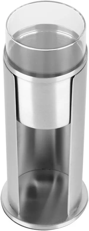 Cotton Pad Holder - Stainless Steel Qtip Makeup Removers Dispenser with Lids, 2.9x7.3 inch