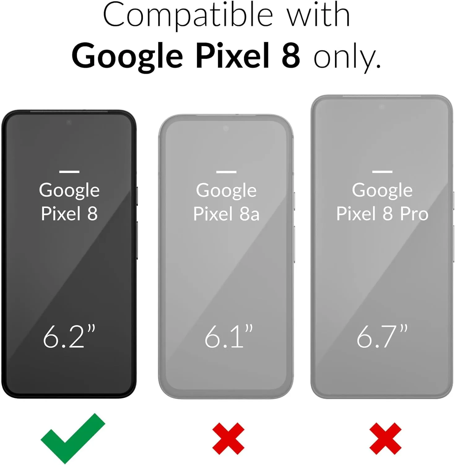 Crave Google Pixel 8 Case - Dual Guard Shockproof Protection Secure Layered Pixel 8 Phone Case, Sand