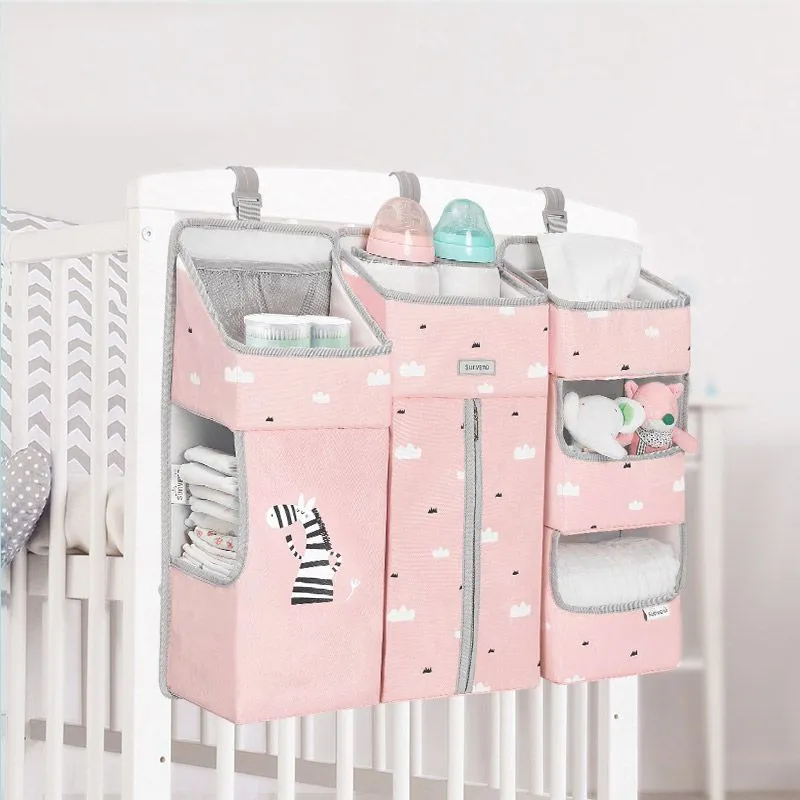 Crib-Hanging Storage Caddy / Storage Organizer for Baby Essentials