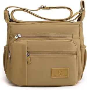 Crossbody Bag Purse for Women, Multiple Pockets Waterproof Shoulder Bag Travel Tote Handbag